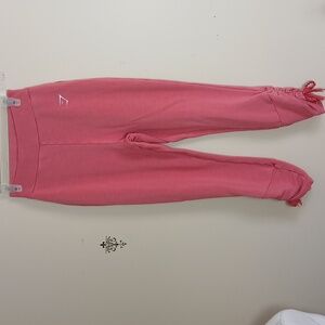 Gymshark Jogger Pants Salmon  Ruched Ankle Size Medium